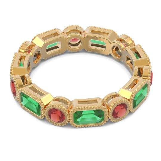 Art Deco Milgrain Bezel Viparita Band