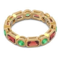 Art Deco Milgrain Bezel Viparita Band