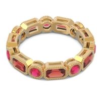 Art Deco Milgrain Bezel Viparita Band