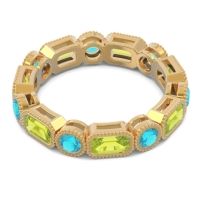 Art Deco Milgrain Bezel Viparita Band