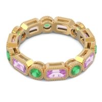 Art Deco Milgrain Bezel Viparita Band