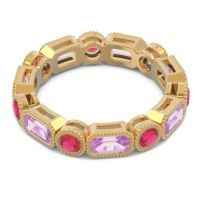 Art Deco Milgrain Bezel Viparita Band