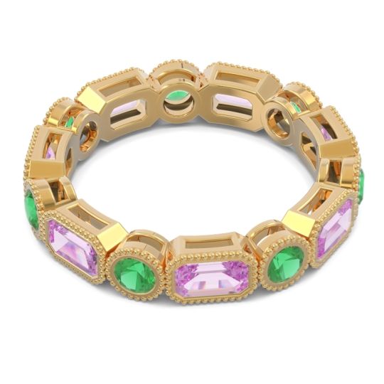 Art Deco Milgrain Bezel Viparita Band