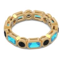 Art Deco Milgrain Bezel Viparita Band