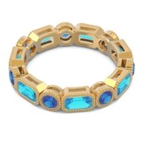 Art Deco Milgrain Bezel Viparita Band