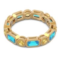 Art Deco Milgrain Bezel Viparita Band