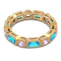 Art Deco Milgrain Bezel Viparita Band