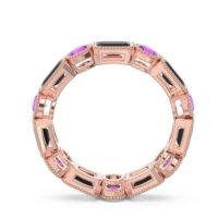 Art Deco Milgrain Bezel Viparita Band