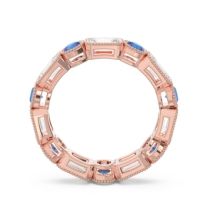 Art Deco Milgrain Bezel Viparita Band