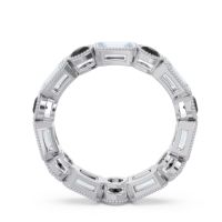 Art Deco Milgrain Bezel Viparita Band