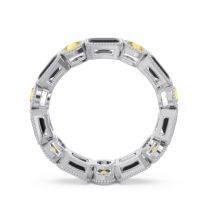 Art Deco Milgrain Bezel Viparita Band