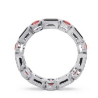 Art Deco Milgrain Bezel Viparita Band