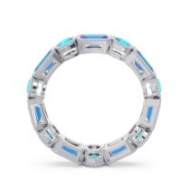 Art Deco Milgrain Bezel Viparita Band