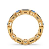 Art Deco Milgrain Bezel Viparita Band
