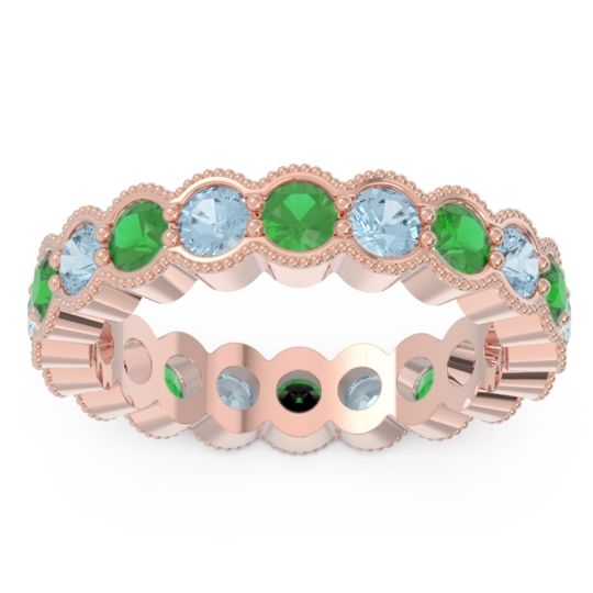 Eternity Milgrain Pave Gutika Band
