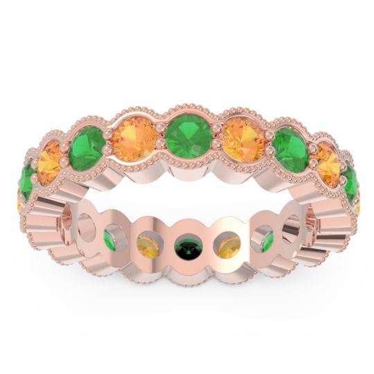 Eternity Milgrain Pave Gutika Band