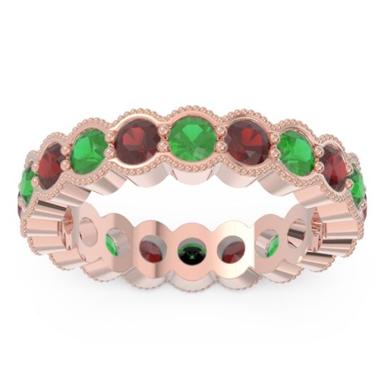 Eternity Milgrain Pave Gutika Band