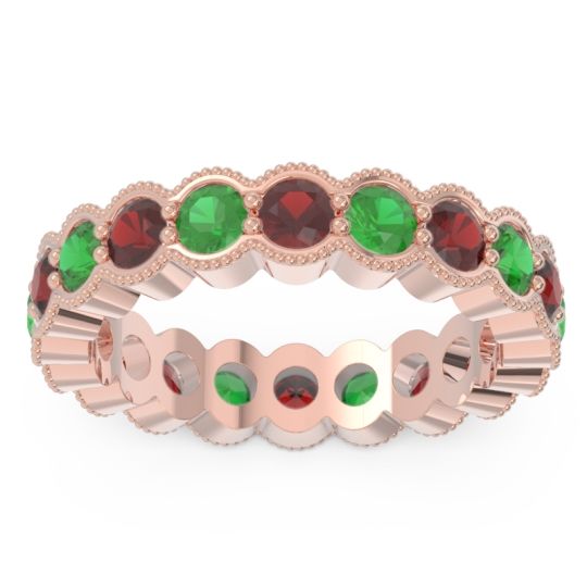 Eternity Milgrain Pave Gutika Band