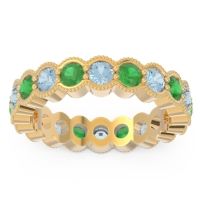 Eternity Milgrain Pave Gutika Band