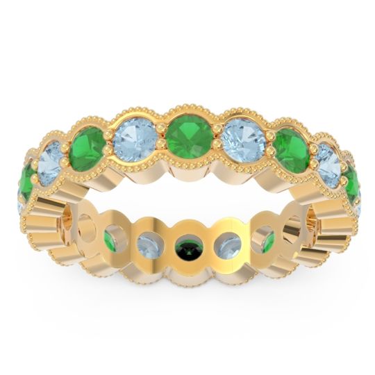 Eternity Milgrain Pave Gutika Band