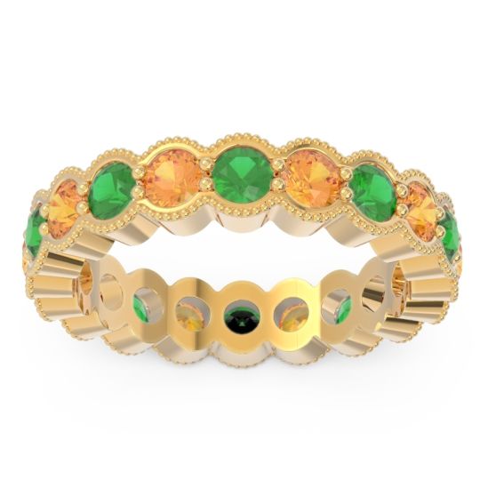 Eternity Milgrain Pave Gutika Band