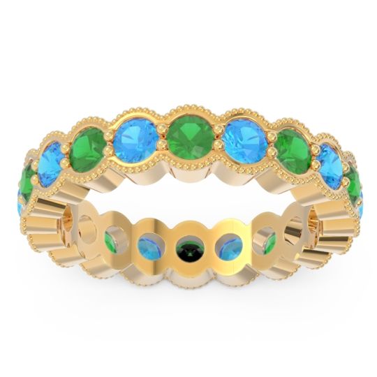 Eternity Milgrain Pave Gutika Band