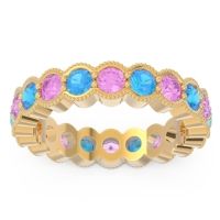 Eternity Milgrain Pave Gutika Band