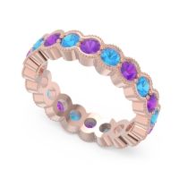 Eternity Milgrain Pave Gutika Band