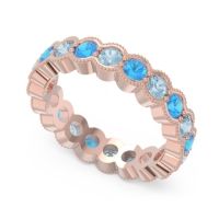 Eternity Milgrain Pave Gutika Band