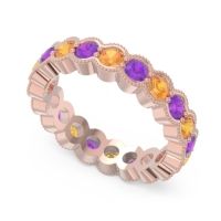 Eternity Milgrain Pave Gutika Band