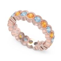 Eternity Milgrain Pave Gutika Band
