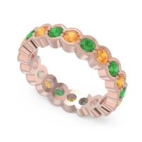Eternity Milgrain Pave Gutika Band