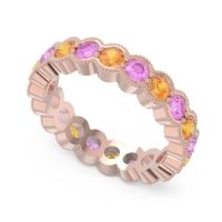 Eternity Milgrain Pave Gutika Band
