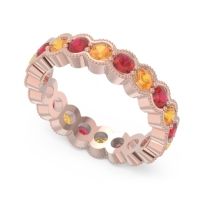 Eternity Milgrain Pave Gutika Band