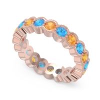 Eternity Milgrain Pave Gutika Band