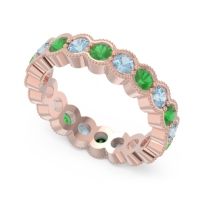 Eternity Milgrain Pave Gutika Band