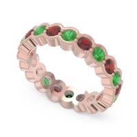 Eternity Milgrain Pave Gutika Band