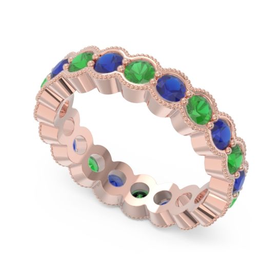 Eternity Milgrain Pave Gutika Band