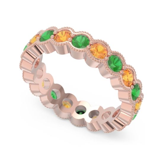 Eternity Milgrain Pave Gutika Band