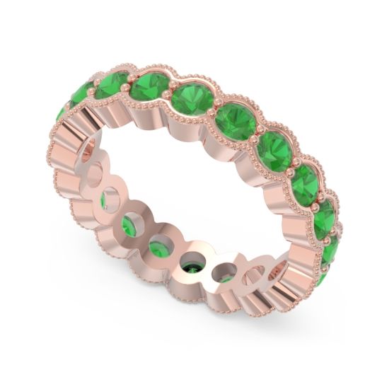 Eternity Milgrain Pave Gutika Band