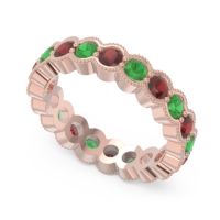 Eternity Milgrain Pave Gutika Band