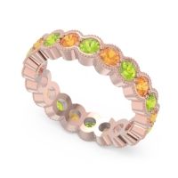 Eternity Milgrain Pave Gutika Band