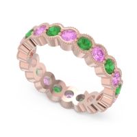 Eternity Milgrain Pave Gutika Band