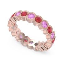Eternity Milgrain Pave Gutika Band