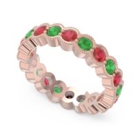 Eternity Milgrain Pave Gutika Band