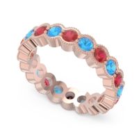 Eternity Milgrain Pave Gutika Band