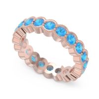 Eternity Milgrain Pave Gutika Band