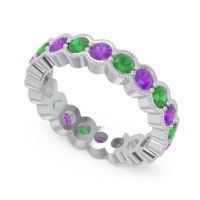 Eternity Milgrain Pave Gutika Band