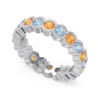 Eternity Milgrain Pave Gutika Band