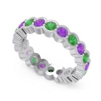 Eternity Milgrain Pave Gutika Band